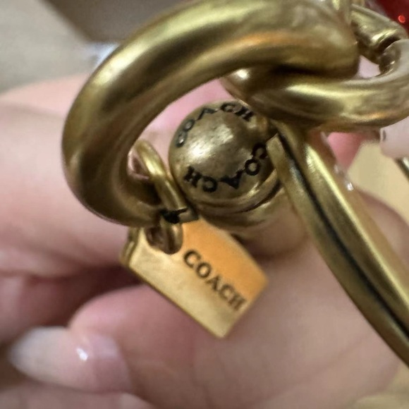 Coach Cherry Bag Charm Key Chain in Red - Picture 7 of 8